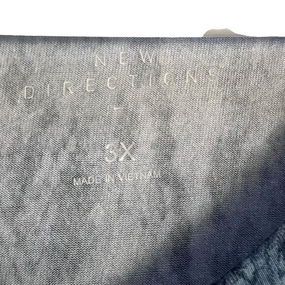 New Direction blue snake print knit long sleeve tunic 3X - Picture 2 of 6